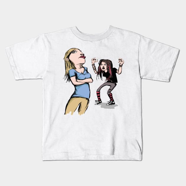 Two Girls Kids T-Shirt by TeeMallOnline